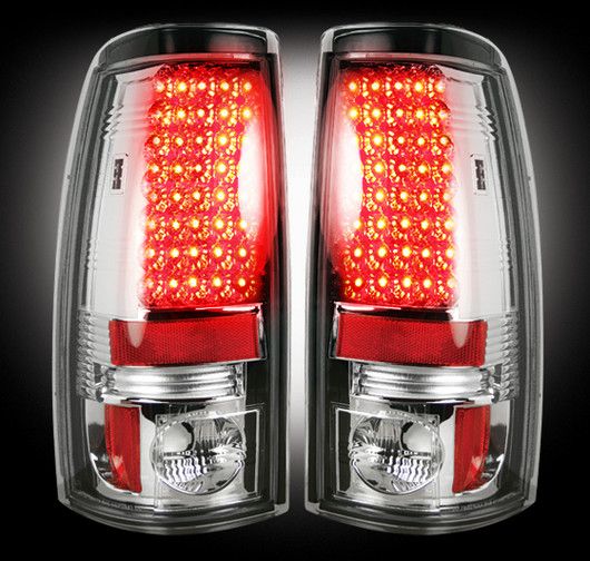 RECON Clear LED Tail Lights for 19992007 Chevy Silverado / GMC Sierra 264173CL Parleys Diesel